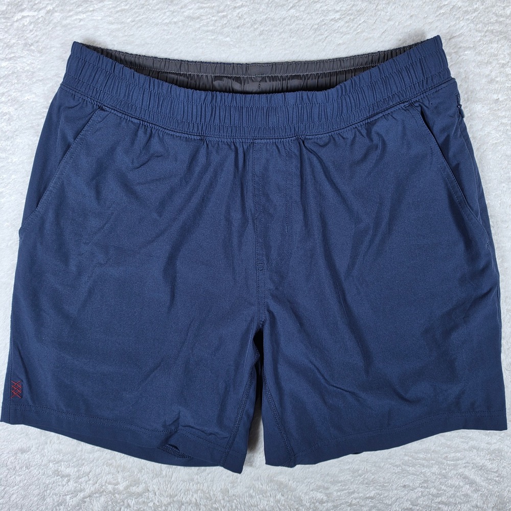 Rhone Mako Mens M Navy Blue Lined Athletic Performance Training Shorts